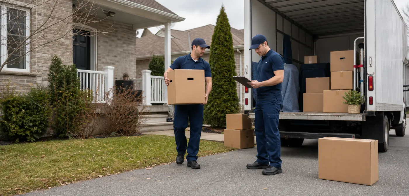 A.M Moving crew supporting a move near Greater Sudbury