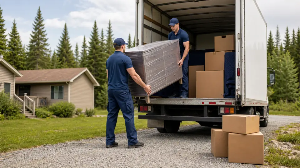 A.M Moving crew supporting a move near Capreol
