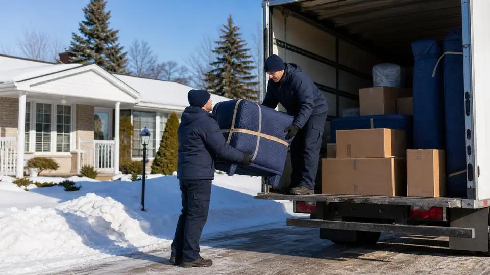 A.M Moving crew supporting a move near Hanmer