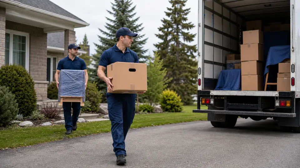 A.M Moving crew supporting a move near Val Caron